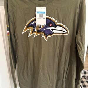 Long Sleeve NIKE Baltimore Ravens Salute to Service T-shirt